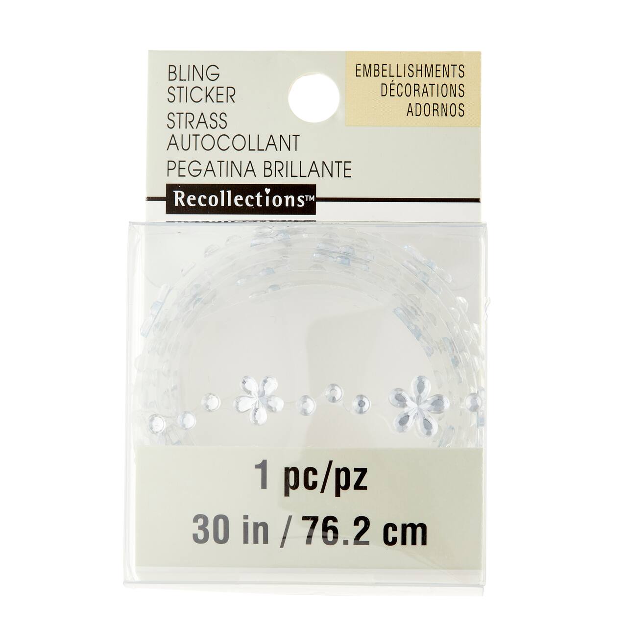 12 Pack: Clear Daisy Stickers by Recollections™ Bling on a Roll™